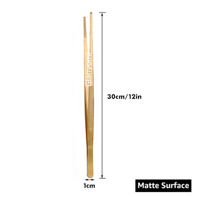 Цветни 8/12-инчови кухненски щипки, щипки за кулинарна прецизност от неръждаема стомана с щипки за готвене за барбекю, стилизиране на храна и декорация за печене