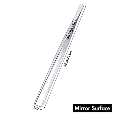 Цветни 8/12-инчови кухненски щипки, щипки за кулинарна прецизност от неръждаема стомана с щипки за готвене за барбекю, стилизиране на храна и декорация за печене