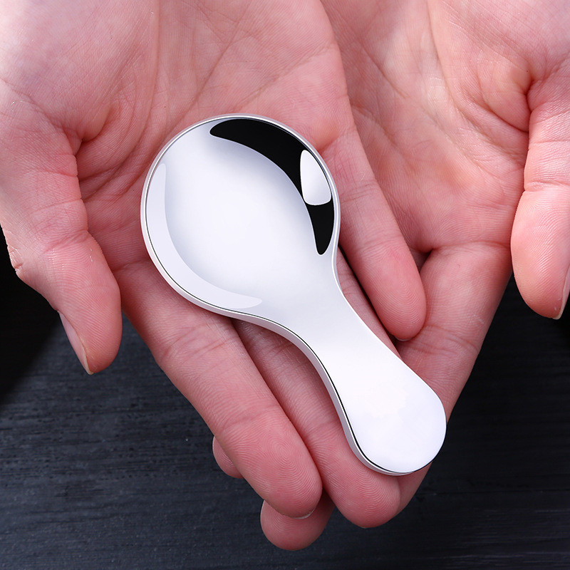 Nerūsējošā tērauda zupas kauss ar īsu rokturi Daudzfunkcionāli pārnēsājami galda piederumi Karotes Desertu Mini virtuves galda piederumi bērniem