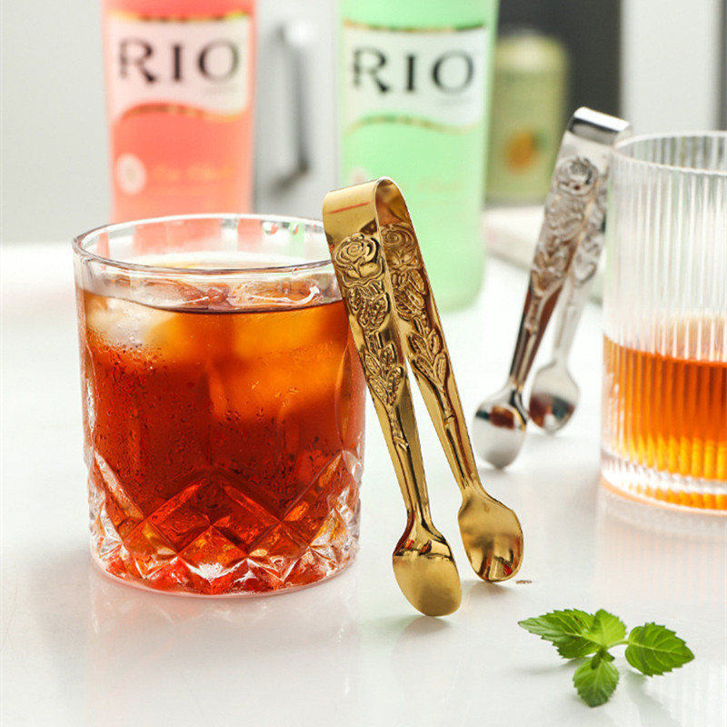 Rožių raštas Mini kepsninės maisto spaustukai 304 nerūdijančio plieno ledo kubelių laikiklis Kepimo grilis Vaisių salotų spaustukas Virtuvės priedai