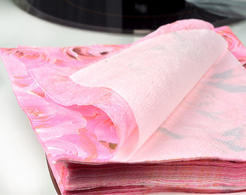 Винтидж хартиена салфетка за декупаж розово червено лилаво розово тишу цвете сватбено парти флорална кърпа Guardanapo сервиет декор за вечеря
