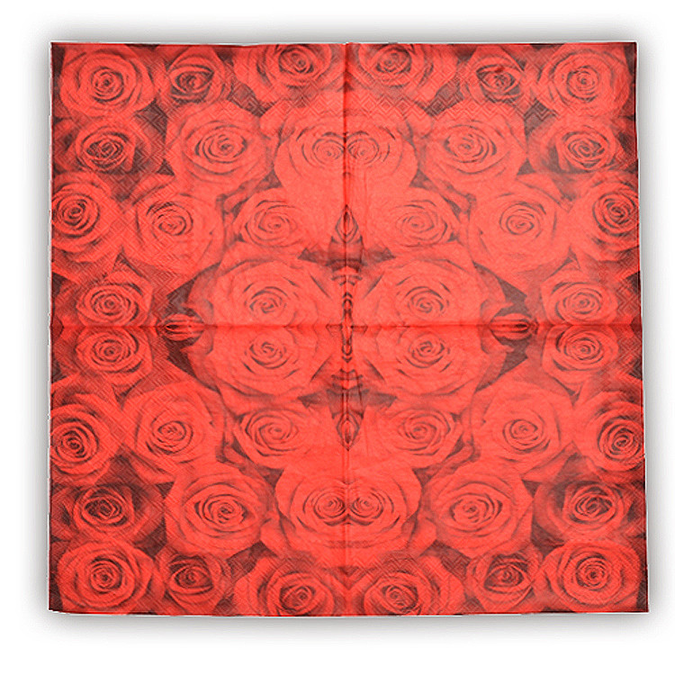 Vintage Decoupage papírszalvéta rózsaszín piros lila rózsa papírzsebkendő virág esküvői party virágos törölköző Guardanapo szalvéta vacsora dekoráció