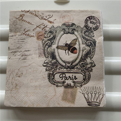 25cm Dekupāžas kāzu vintage salvetes papīra salvete eleganta salvete tauriņš zieds bišu dzimšanas dienas ballīte skaists dvieļu dekors