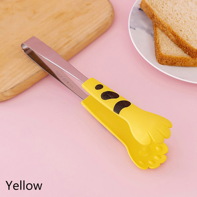 Japāņu kaķa ķepas formas pārtikas knaibles Jauki multfilmu ēdienreižu knaibles nerūsējošā tērauda bārbekjū knaibles Sviestmaizes cepšanas klipsis Virtuves ierīces