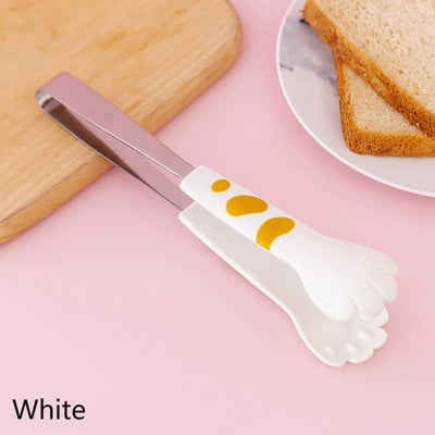 Japāņu kaķa ķepas formas pārtikas knaibles Jauki multfilmu ēdienreižu knaibles nerūsējošā tērauda bārbekjū knaibles Sviestmaizes cepšanas klipsis Virtuves ierīces