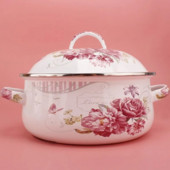 Oală emailată Oală pentru suplimente alimentare pentru bebeluși cu bol cu tăiței instant binaural Bol pentru salată de fructe Aragaz cu inducție Oală universală cu gaz