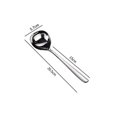 1 gab. Nerūsējošā tērauda rīsu karote, daudzfunkcionāla korejiešu stila, gara rokturi, padziļināta polsterēta zupas karote, sadzīves virtuves ierīces