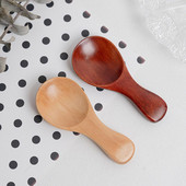 Mini karote pārtikas kvalitātes karstumizturīga koka garšvielu garšvielu cukura Mini karote mājām