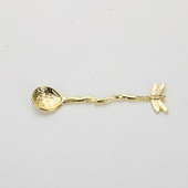 Populāra kafijas karote 5 krāsu želejveida karote Vintage āmura efekta spāres rokturi augšējā kafijas karotīte