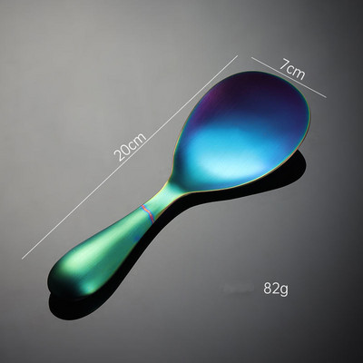 Κουζίνα από ανοξείδωτο ατσάλι Κουτάλι ρυζιού Πολύχρωμο Βαθιά Παχύνει Κουτάλια Σούπας Μεγάλης Χωρητικότητας Επιτραπέζια σκεύη Μαγειρικά σκεύη