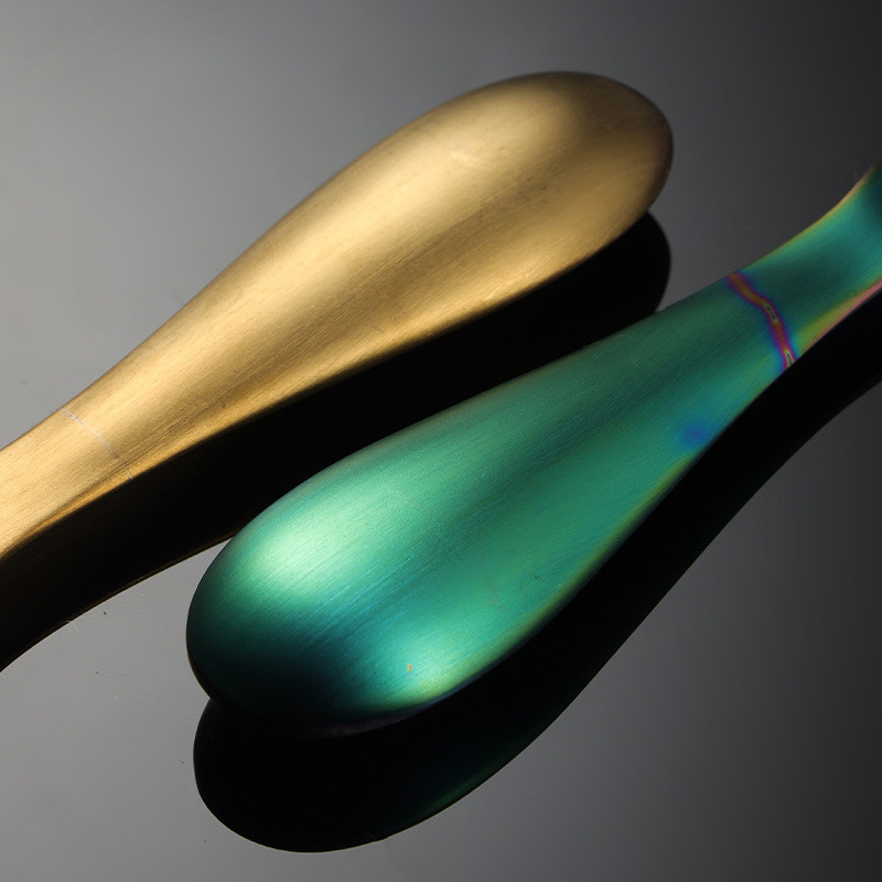 Κουζίνα από ανοξείδωτο ατσάλι Κουτάλι ρυζιού Πολύχρωμο Βαθιά Παχύνει Κουτάλια Σούπας Μεγάλης Χωρητικότητας Επιτραπέζια σκεύη Μαγειρικά σκεύη