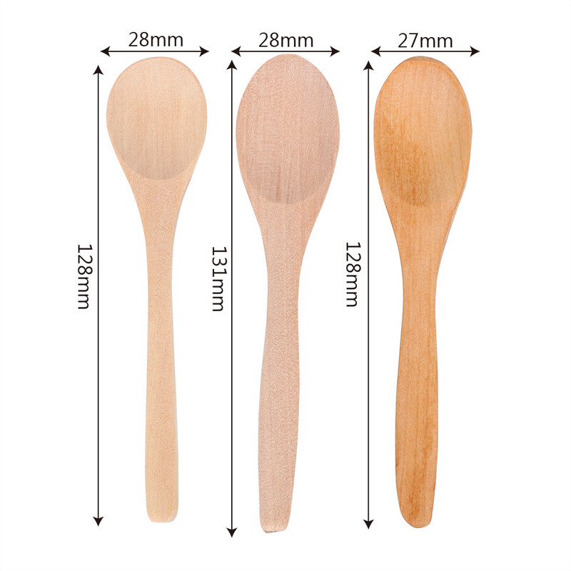 Videi draudzīgs bambusa kafijas saldējums karotes tējkarote mini koka karote virtuves gatavošanas rīks galda piederumi