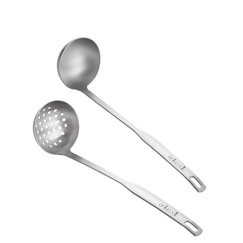 „Onlycook“ nerūdijančio plieno filtras tinklelis, aliejus, puodas maisto kiaurasamtis, keptas filtras, virtuvės sietelis kepimo virimo įrankis, sriubos šaukštas