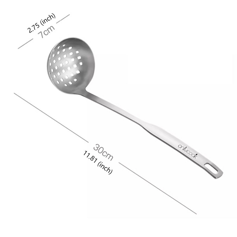 „Onlycook“ nerūdijančio plieno filtras tinklelis, aliejus, puodas maisto kiaurasamtis, keptas filtras, virtuvės sietelis kepimo virimo įrankis, sriubos šaukštas