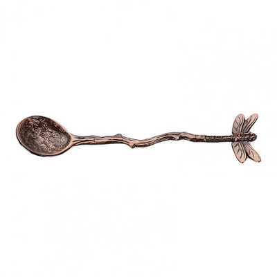 Κουτάλι καφέ Vintage Hammer Effect Zinc Alloy Dragonfly Star Branch Κουτάλι παγωτού για εργαλεία και συσκευές κουζίνας