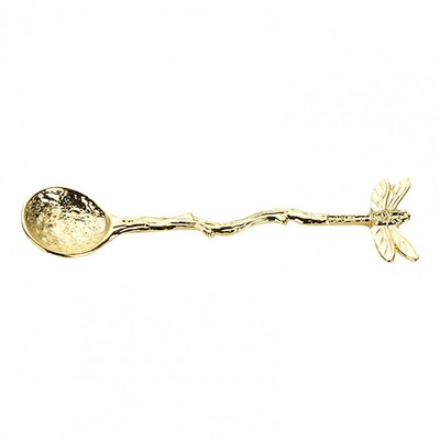 Κουτάλι καφέ Vintage Hammer Effect Zinc Alloy Dragonfly Star Branch Κουτάλι παγωτού για εργαλεία και συσκευές κουζίνας