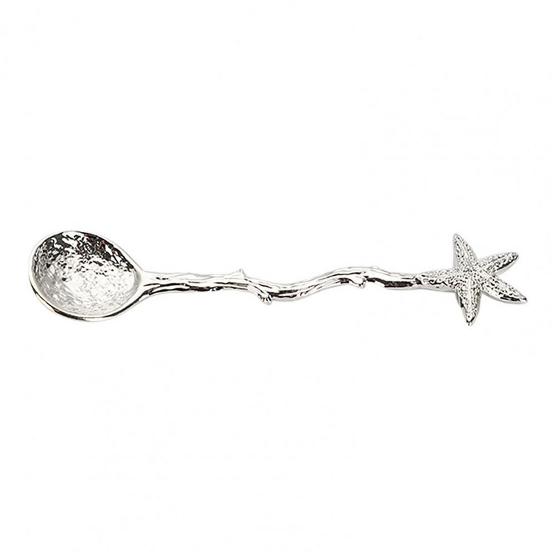 Κουτάλι καφέ Vintage Hammer Effect Zinc Alloy Dragonfly Star Branch Κουτάλι παγωτού για εργαλεία και συσκευές κουζίνας