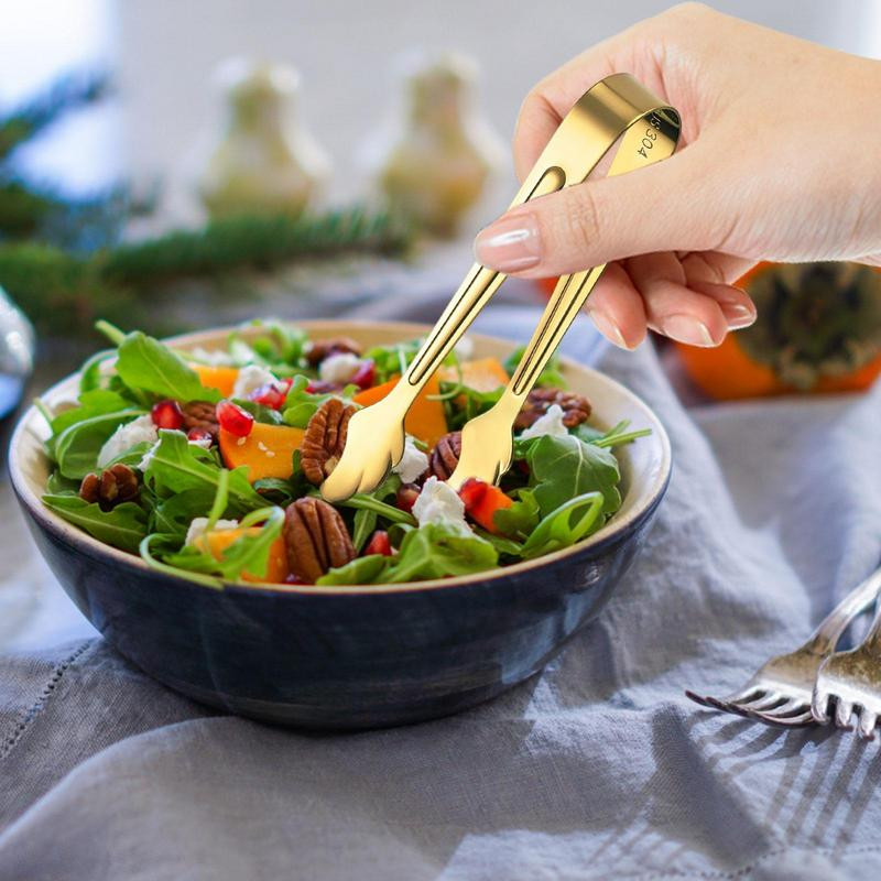 Bāra U-veida ledus kubiņa knaibles Augstas kvalitātes virtuves ēdieni Nerūsējošā tērauda spārnu skavas rokturis Ēdināšana Bērnu grilēšanas rīki Mājas Mini knaibles