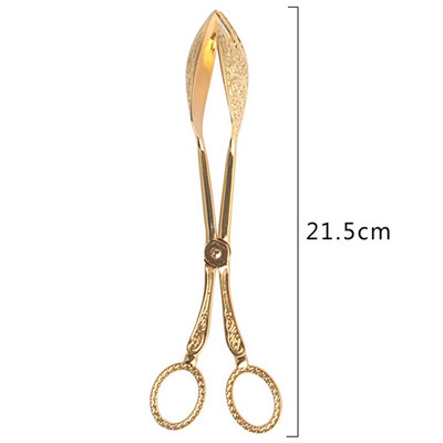 Pārtikas knaibles, apzeltītas uzkodu kūkas sprādzes salātu maizes konditorejas izstrādājumu skava Cepšanas rīks Augļu salātu kūkas saspraude Virtuves piederumi Kāzu dekors