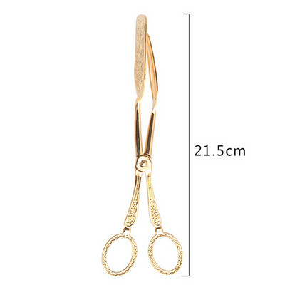 Pārtikas knaibles, apzeltītas uzkodu kūkas sprādzes salātu maizes konditorejas izstrādājumu skava Cepšanas rīks Augļu salātu kūkas saspraude Virtuves piederumi Kāzu dekors