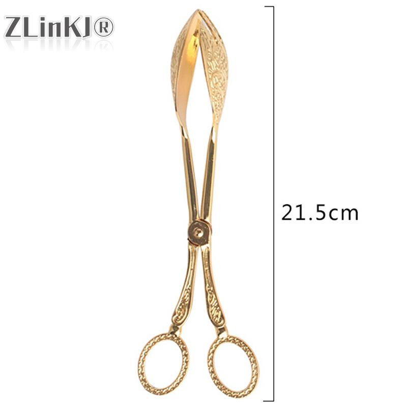 Pārtikas knaibles, apzeltītas uzkodu kūkas sprādzes salātu maizes konditorejas izstrādājumu skava Cepšanas rīks Augļu salātu kūkas saspraude Virtuves piederumi Kāzu dekors