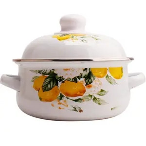 Emailpott kodumajapidamises kasutatava topeltkõrva supipott portselanist hautamispott hautamispott emailpott pajapott induktsioonpliit gaasipliit