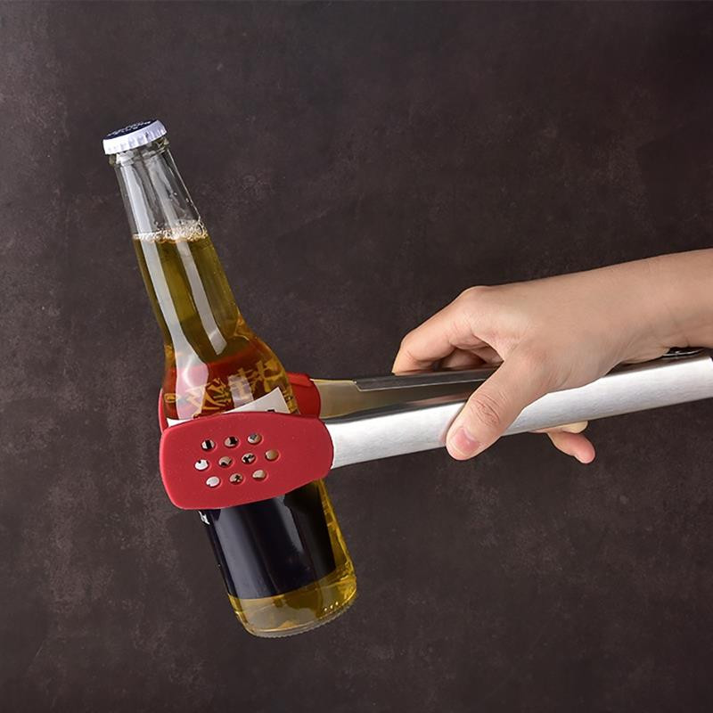 Ételfogó rozsdamentes acél konyhai fogók Szilikon csúszásmentes főzőcsipesz BBQ salátaeszközök Grill főzőfogók Konyhai kiegészítők