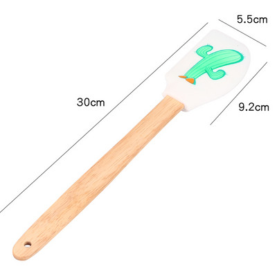 Silikoonist kulbiga lusikaga kuumakindel supikulp, tahke kattega käepidemega Utensilios De Cocina silikoonist spaatlitangid