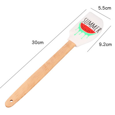 Silikoonist kulbiga lusikaga kuumakindel supikulp, tahke kattega käepidemega Utensilios De Cocina silikoonist spaatlitangid