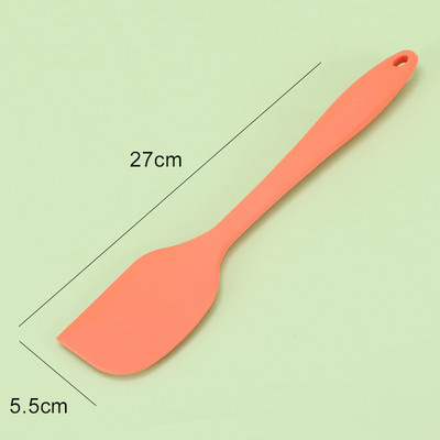Silikoonist kulbiga lusikaga kuumakindel supikulp, tahke kattega käepidemega Utensilios De Cocina silikoonist spaatlitangid
