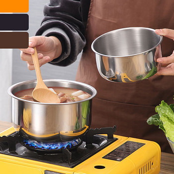 3 τμχ Σετ κατσαρόλας από ανοξείδωτο ατσάλι Μαγειρικά σκεύη Μαγειρική κατσαρόλα Εργαλεία μαγειρικής Μαγειρικά σκεύη Αξεσουάρ κουζίνας