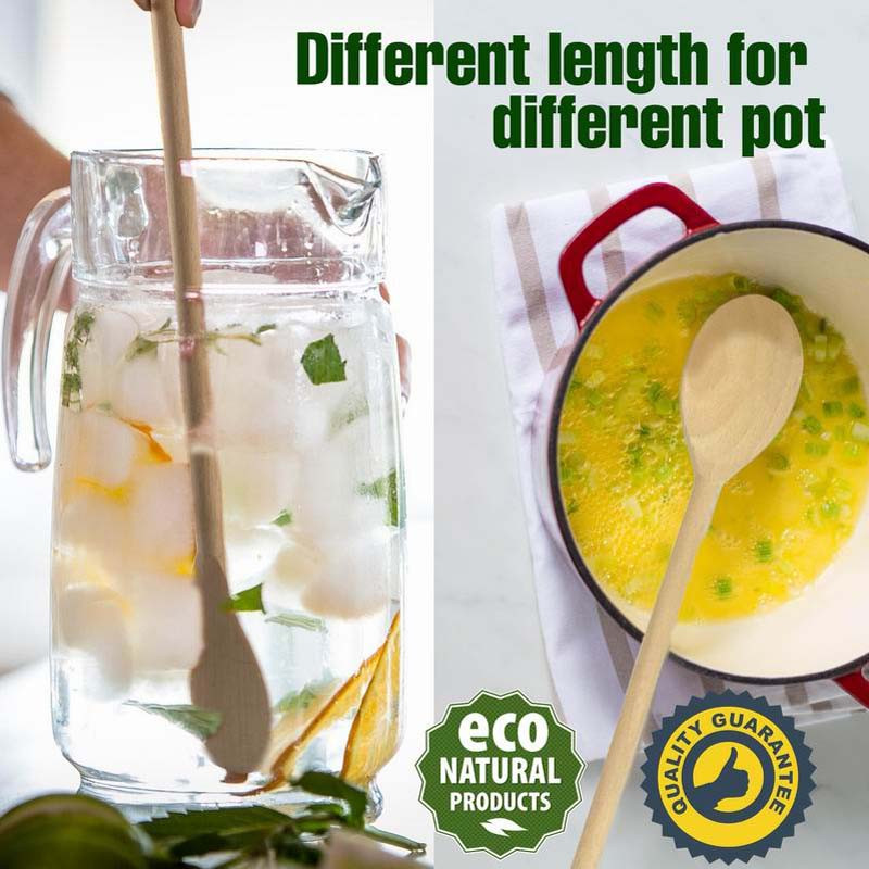 Dižskābarža koka masīvkarote, 3 gab., virtuves piederumu komplekts, apaļas formas koka trauks, virtuves šefpavāra instrumenti ēdiena gatavošanai, maisīšana, maisīšana