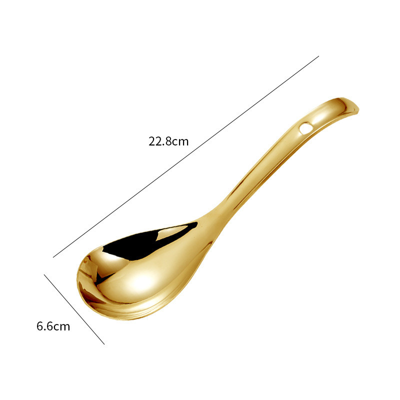 Liela publiska rīsu zupas karote, kauss no nerūsējošā tērauda, galda trauki servēšanai Ēdienu gatavošanas trauki virtuves piederumiem