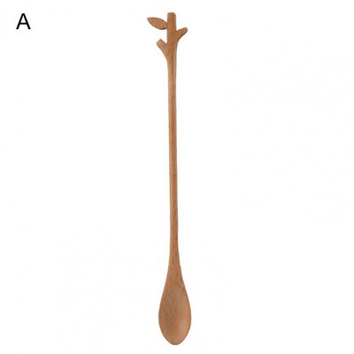 Viegla, laba koka zaru formas maisīšanas karote, 2 stilu maisīšanas karote, nesatur BPA mājsaimniecībai