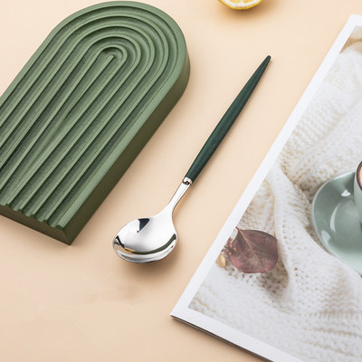 Κουτάλια για σούπα από ανοξείδωτο ατσάλι Πολυλειτουργική μεζούρα ρυζιού σε σκανδιναβικό στυλ Πολύχρωμα κουτάλια γυαλίσματος καθρέφτη Οικιακό σερβίτσιο