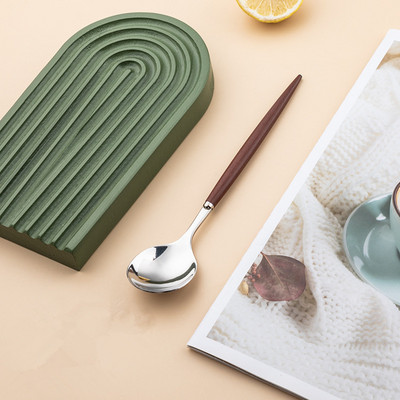 Κουτάλια για σούπα από ανοξείδωτο ατσάλι Πολυλειτουργική μεζούρα ρυζιού σε σκανδιναβικό στυλ Πολύχρωμα κουτάλια γυαλίσματος καθρέφτη Οικιακό σερβίτσιο