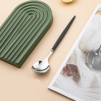 Κουτάλια για σούπα από ανοξείδωτο ατσάλι Πολυλειτουργική μεζούρα ρυζιού σε σκανδιναβικό στυλ Πολύχρωμα κουτάλια γυαλίσματος καθρέφτη Οικιακό σερβίτσιο