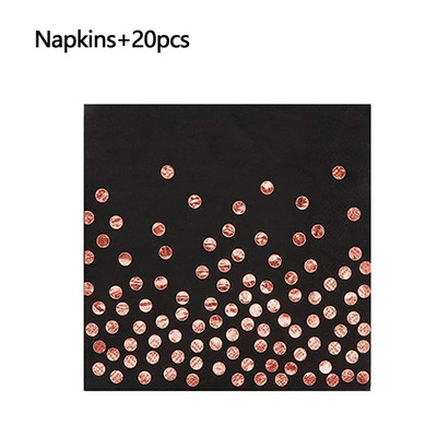 33 см * 33 см хартиена салфетка Кърпичка със синьо лилаво цвете на точки Изработка Декупаж Момиче Момче Дете Парти за рожден ден Салфетки