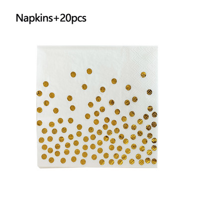 33 см * 33 см хартиена салфетка Кърпичка със синьо лилаво цвете на точки Изработка Декупаж Момиче Момче Дете Парти за рожден ден Салфетки