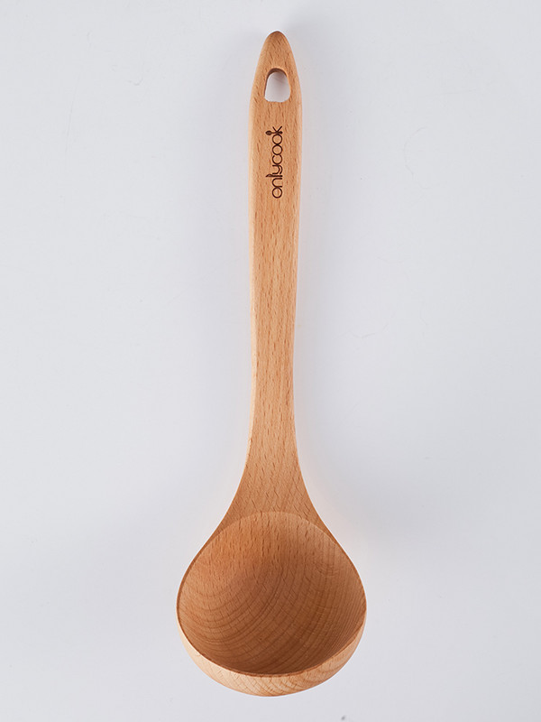 „Onlycook“ namų apyvokos medinis šaukštas sriubos šaukštas buko medžio virtuvės medinis didelis šaukštas sriuba medinis šaukštas šaukštas