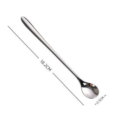 GIANXI 304 rozsdamentes acél hosszú nyelű kávéskanál fagylalt desszert tea keverő piknikhez konyhai kiegészítők bár eszközök
