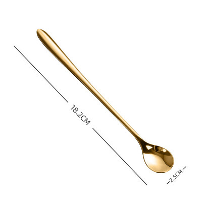 GIANXI 304 rozsdamentes acél hosszú nyelű kávéskanál fagylalt desszert tea keverő piknikhez konyhai kiegészítők bár eszközök