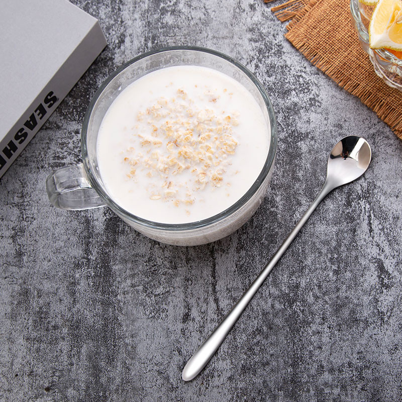 GIANXI 304 rozsdamentes acél hosszú nyelű kávéskanál fagylalt desszert tea keverő piknikhez konyhai kiegészítők bár eszközök