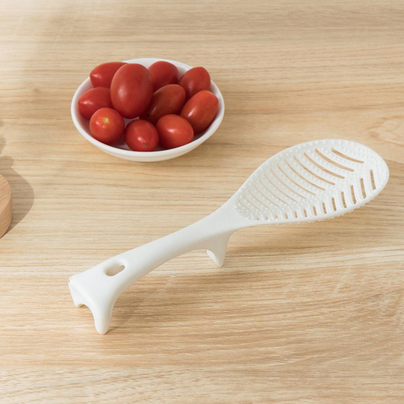 Jó rizskanál élelmiszer minőségű tartós rizskanál deformációgátló álló típusú rizslapátos főzőkanál