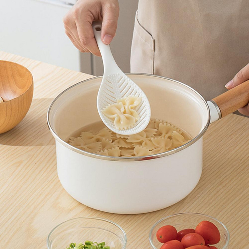 Jó rizskanál élelmiszer minőségű tartós rizskanál deformációgátló álló típusú rizslapátos főzőkanál