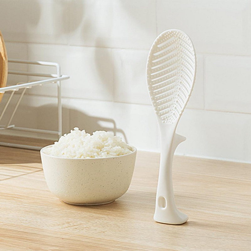 Jó rizskanál élelmiszer minőségű tartós rizskanál deformációgátló álló típusú rizslapátos főzőkanál