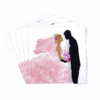 20 τμχ/παρτίδα Νέο στυλ δημιουργικές χαρτοπετσέτες γάμου Love πετσέτα σερβιέτας για πάρτι γάμου και αρραβώνων Προμήθειες διακοσμήσεις σπιτιού