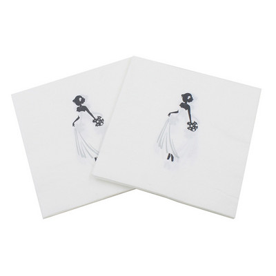 20db/tétel Új stílusú kreatív Esküvői Papírszalvéták Love szalvéta törölköző esküvőre és eljegyzési partira Kellékek otthoni dekorációk