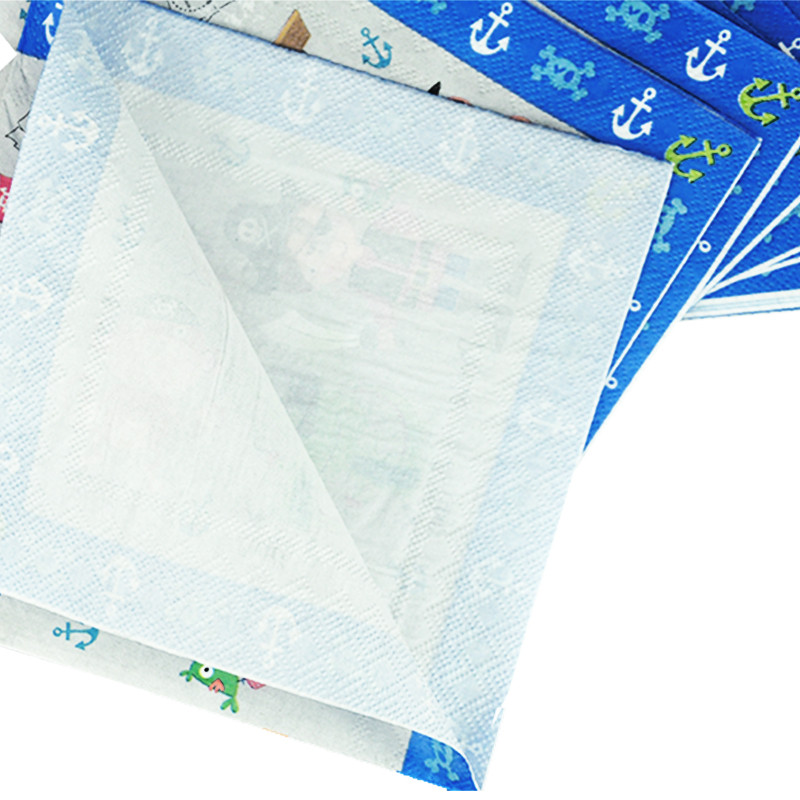 16db Eldobható Kalóz Theme sorozat Papírszalvéták Gyerekek Gyerekek Születésnapi Party Edények Dekorációk Kellékek Környezetbarát