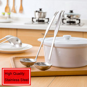 SADEKIRAY storas nerūdijančio plieno kaušas šaukštas didelis sriubos kaušas Naudingas virtuvės įrankis indų įrankis, indai-002